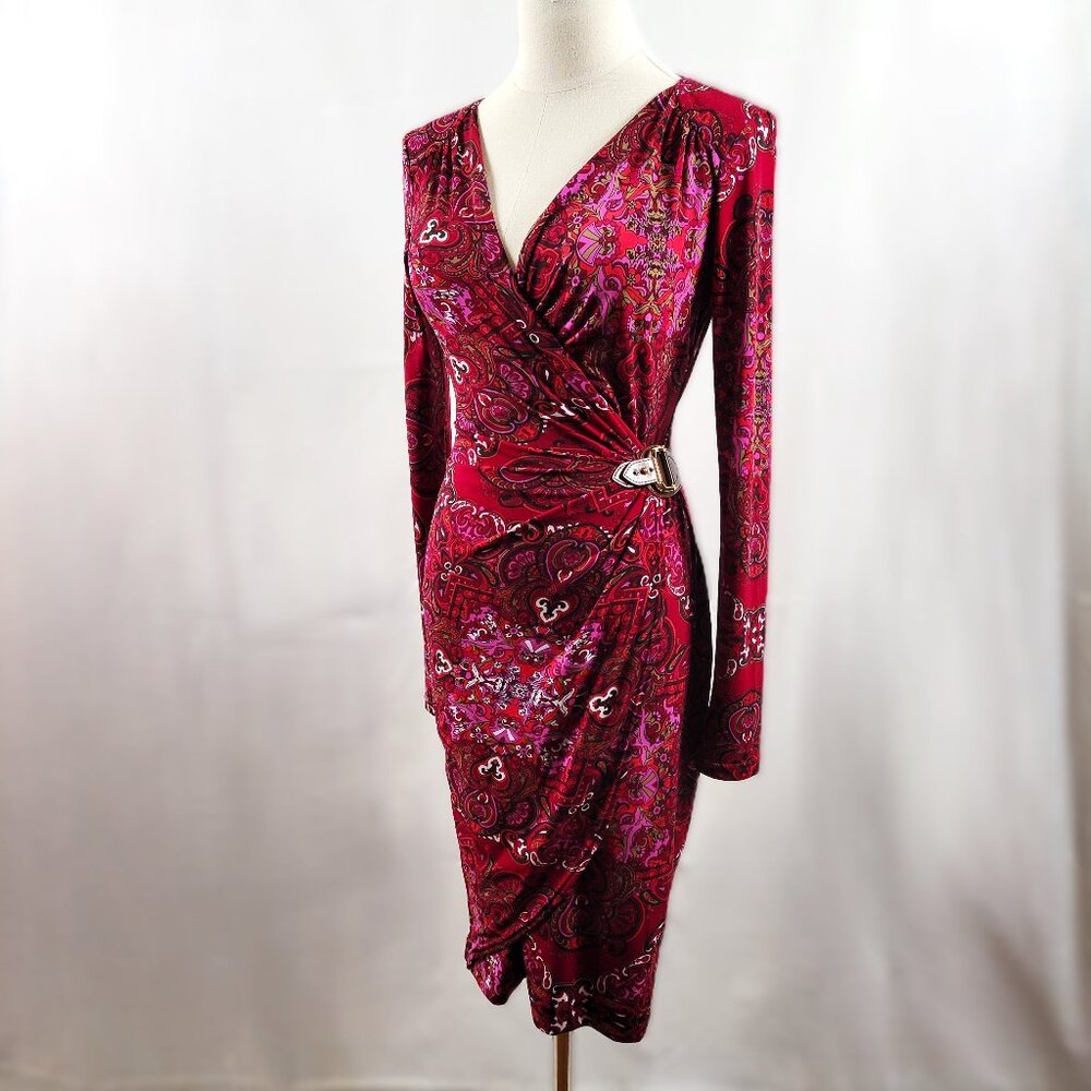 Cache Wrap Dress - Size Small